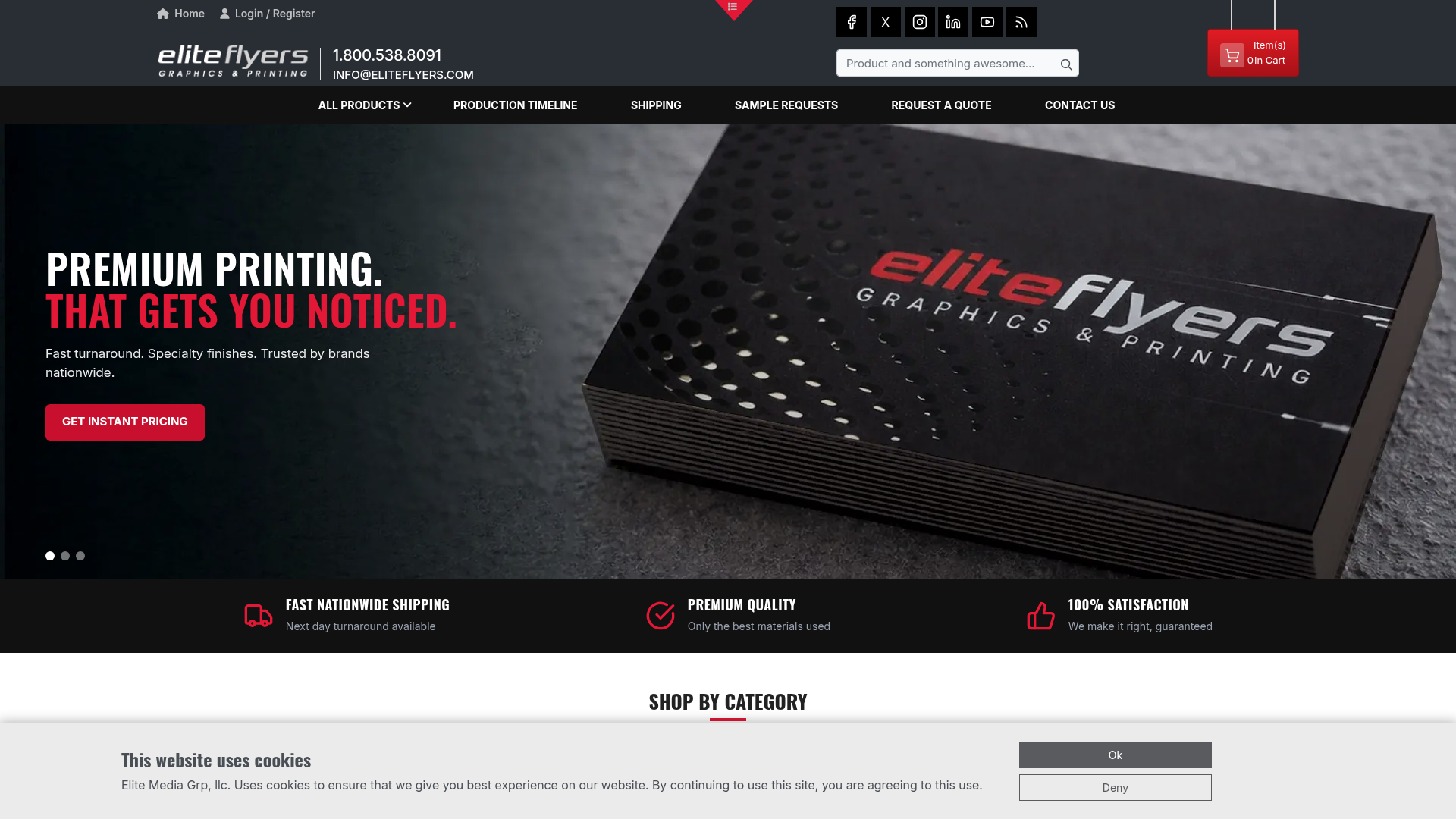 Elite Flyers website